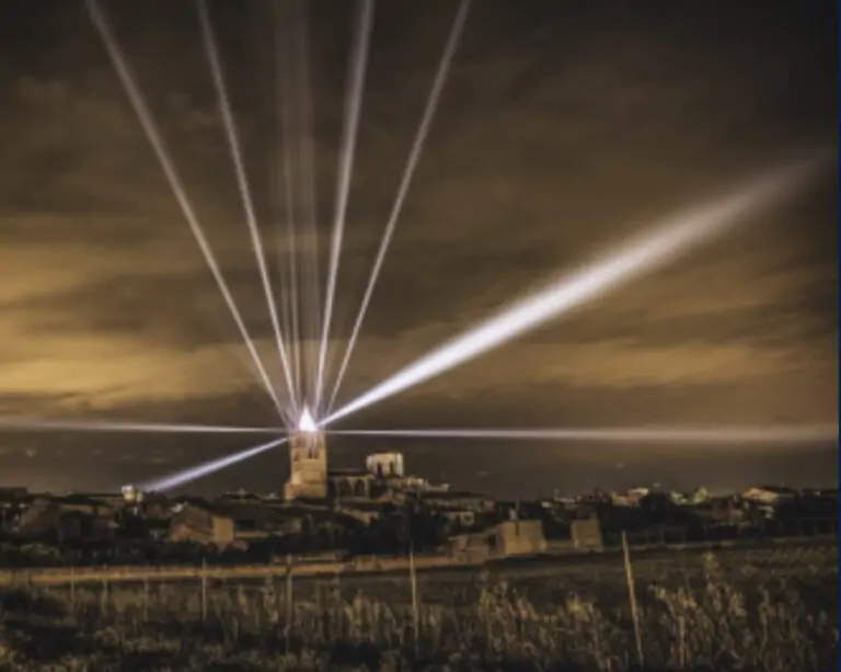 Espectacle de llum i so, en el penúltim dia de les festes de Sant Marçal