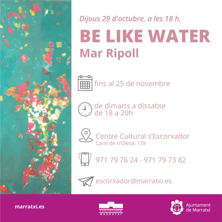 Marratxí inaugura la exposición ‘Be Like Water’ de la artista Mar Ripoll en S’Escorxador