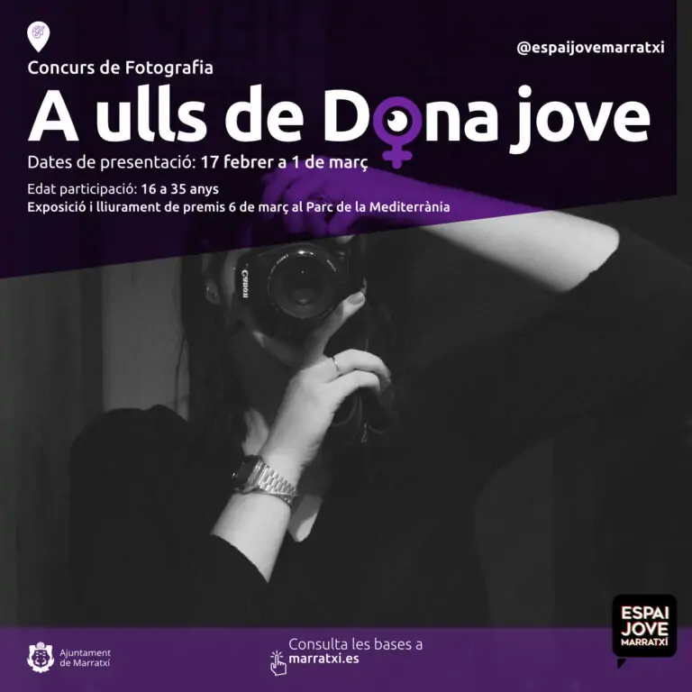 L’ Ajuntament convoca el concurs de fotografia “A ulls de dona jove”