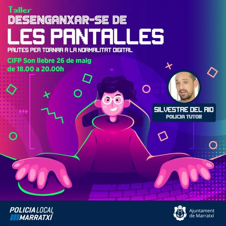 El Ayuntamiento organiza el taller ‘Desengancharse de las pantallas’ para reducir el uso abusivo de internet entre los jóvenes