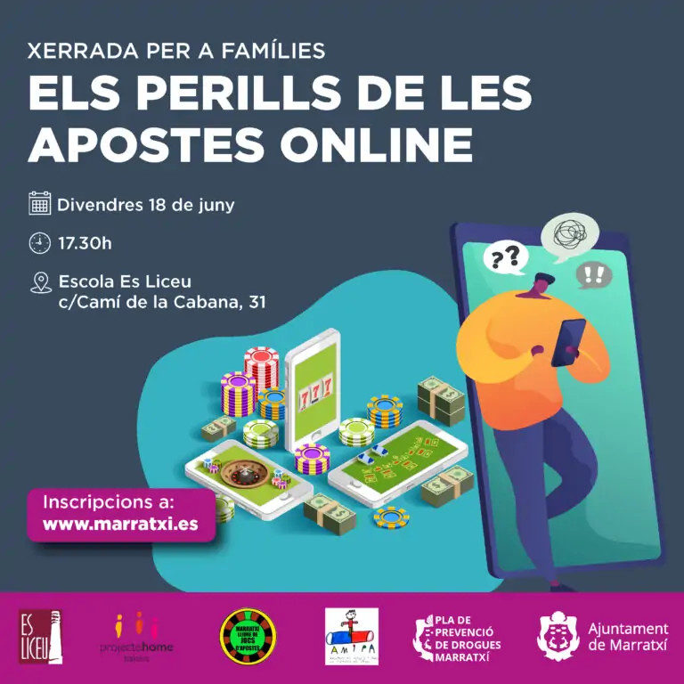 L’Ajuntament promou una xerrada sobre els perills de les apostes online per a les famílies del municipi