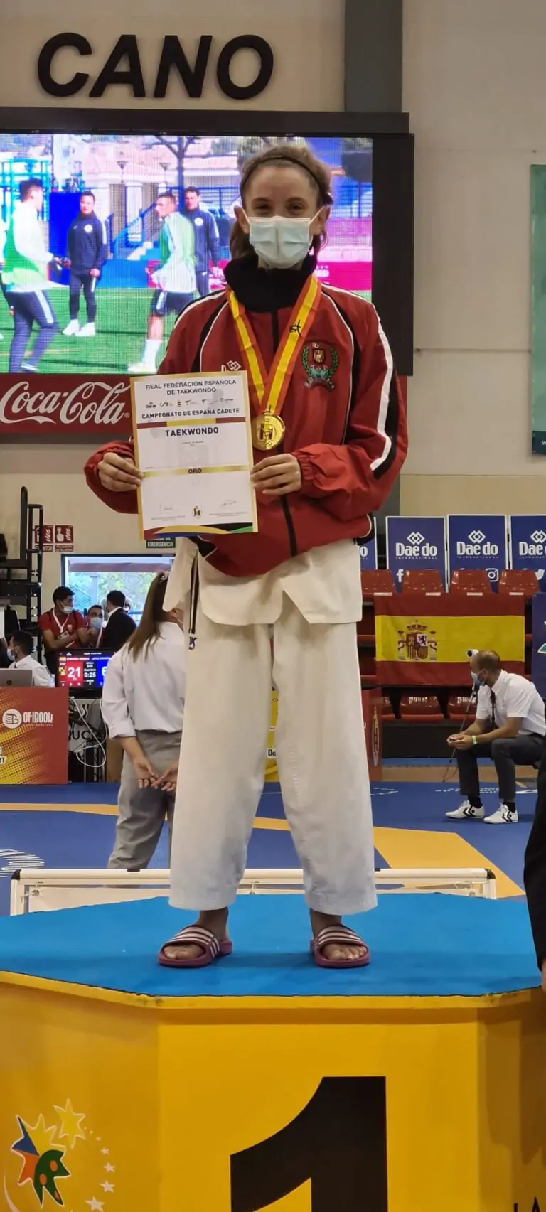 La taekwondista marratxinera Nuria Quiñonero se proclama campeona de España