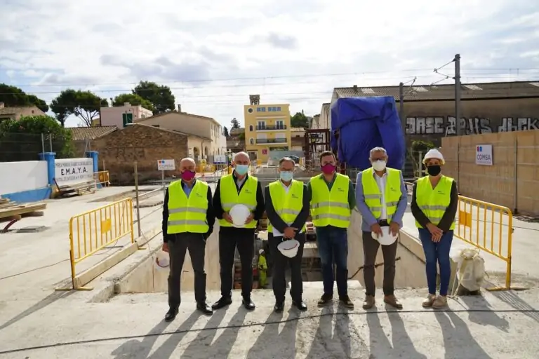 En diciembre finalizarán las obras de supresión del paso a nivel de Sa Farinera