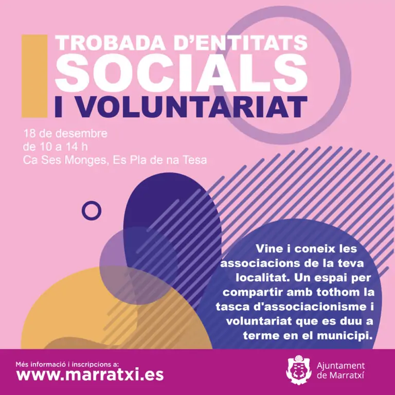 Marratxí celebra la I Trobada d’Entitats Socials i de Voluntariat